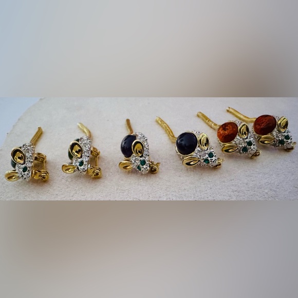 Vintage Mice Cabachon Brooches - Picture 10 of 11